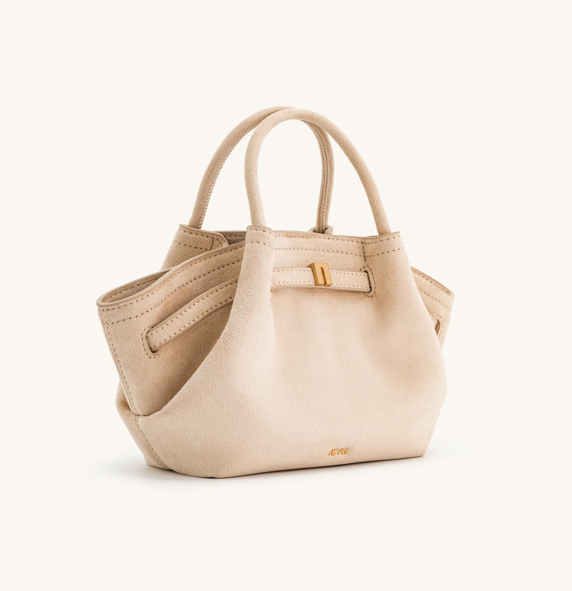 JW PEI Hana Mini Faux Suede Tote Bag - Off White