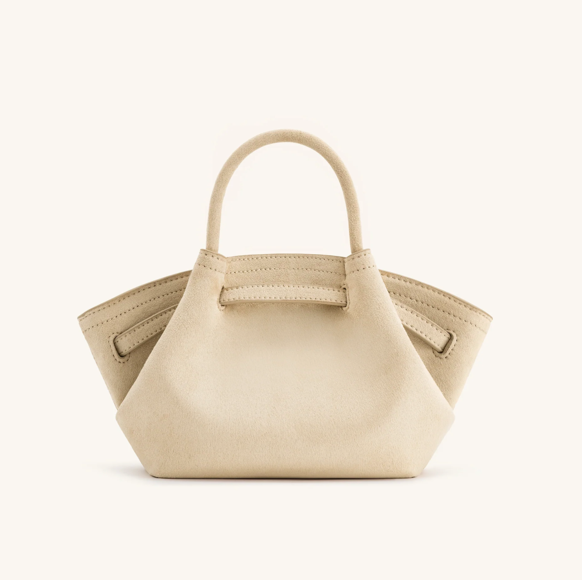 JW PEI Hana Mini Faux Suede Tote Bag - Off White