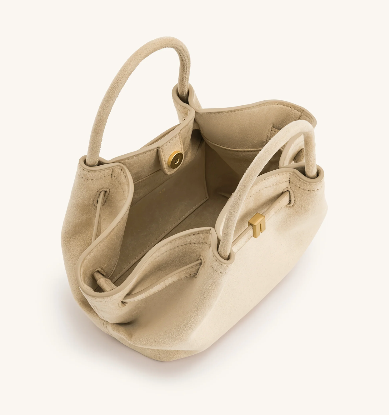 JW PEI Hana Mini Faux Suede Tote Bag - Off White