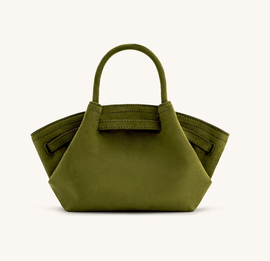 JW PEI Hana Mini Faux Suede Tote Bag - Dark Olive