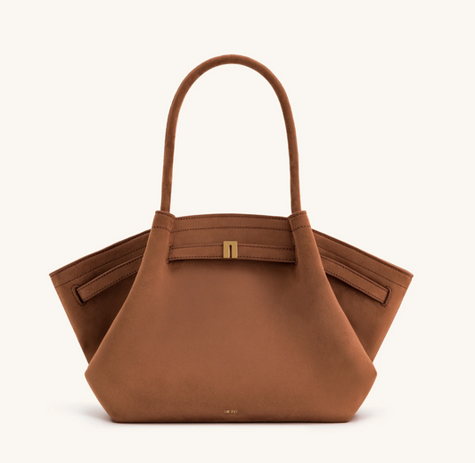 JW PEI Hana Medium Faux Suede Tote Bag - Brown