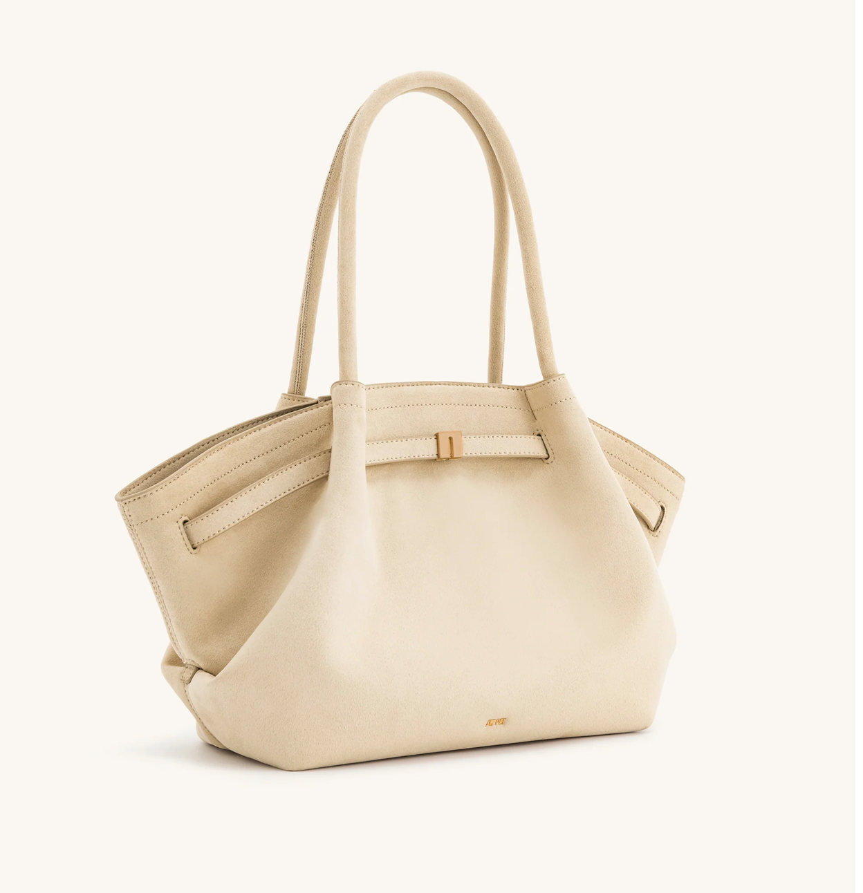 JW PEI Hana Medium Faux Suede Tote Bag - Off White