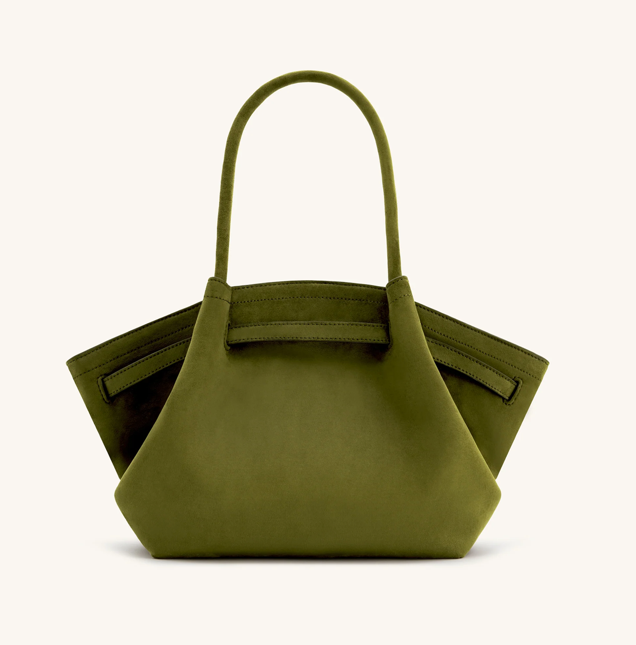 JW PEI Hana Medium Faux Suede Tote Bag - Dark Olive