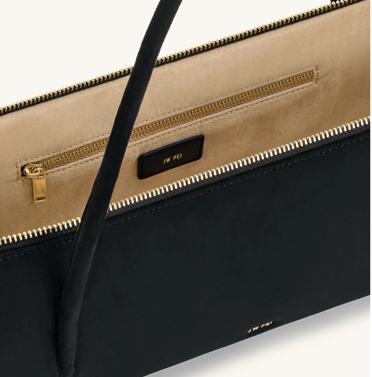 JW PEI Nova Baguette Style Shoulder Bag - Black