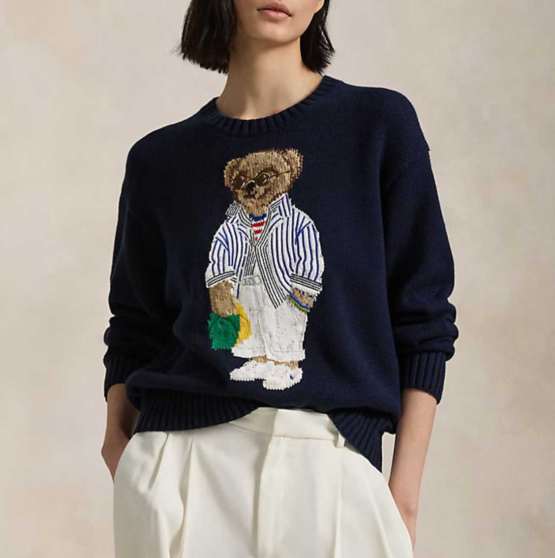 Polo Ralph Lauren Polo Bear Cotton Crewneck Sweater