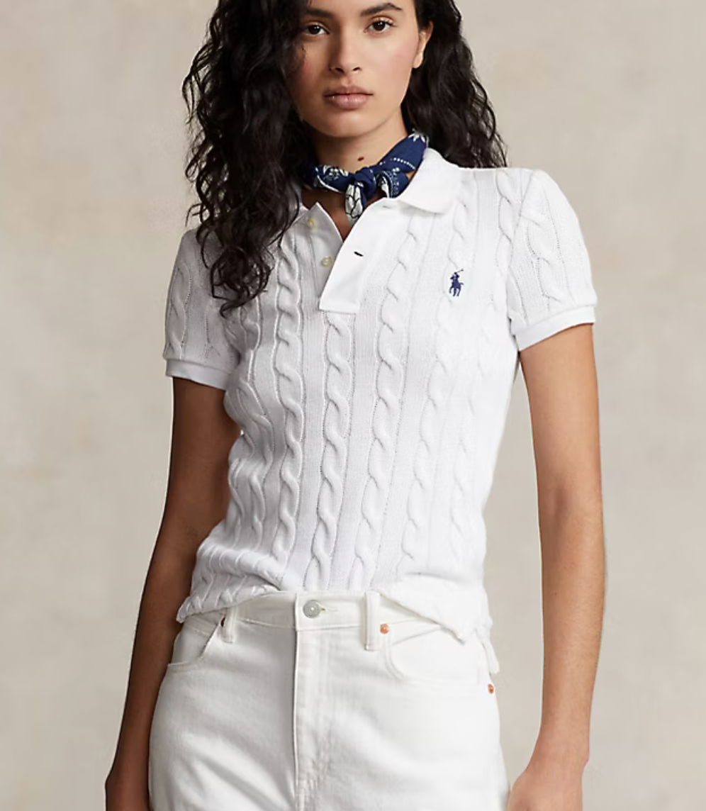 Polo Ralph Lauren Cable-Knit Polo Shirt