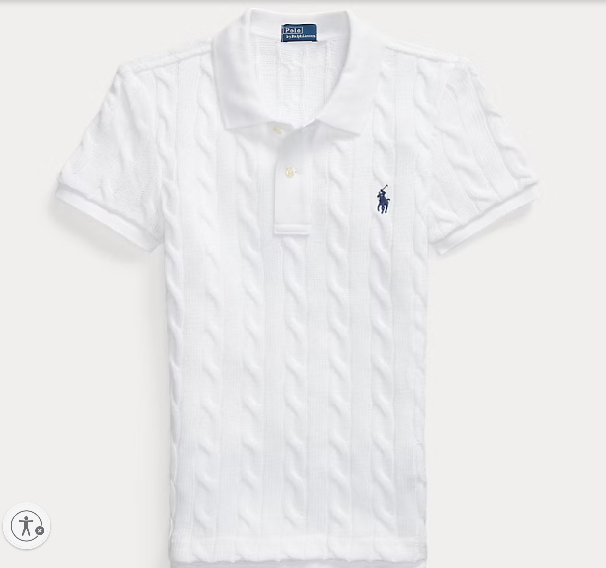 Polo Ralph Lauren Cable-Knit Polo Shirt
