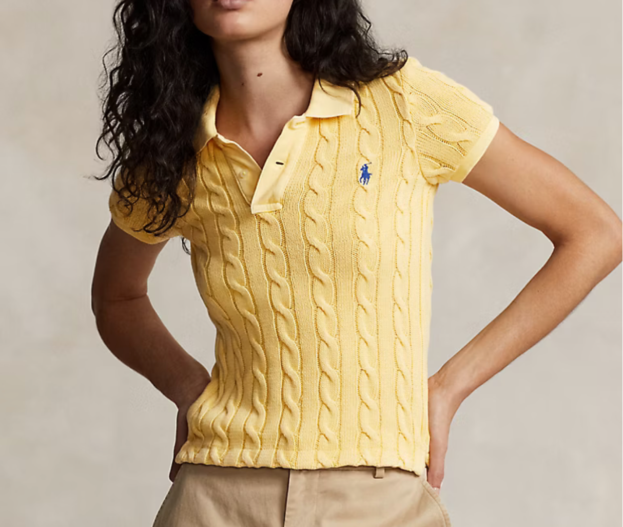 Polo Ralph Lauren Cable-Knit Polo Shirt