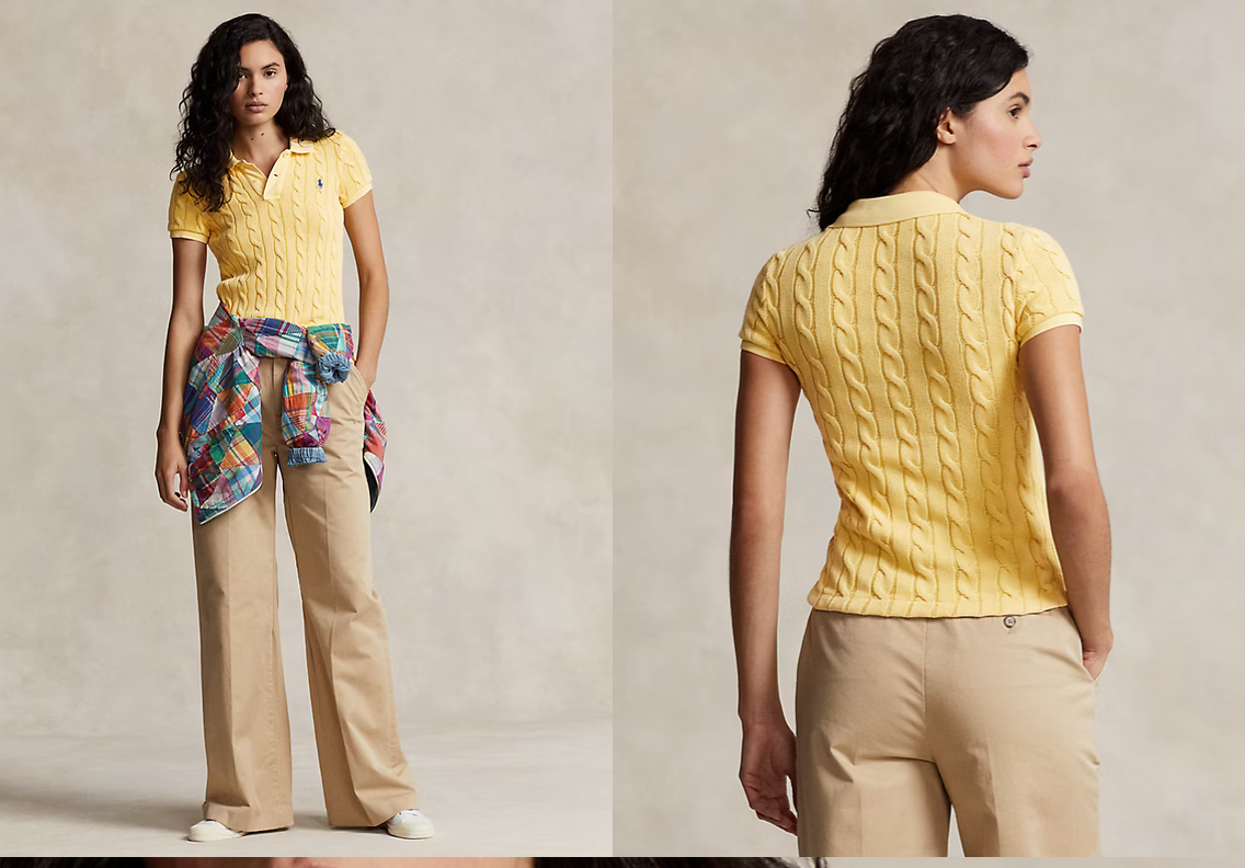 Polo Ralph Lauren Cable-Knit Polo Shirt