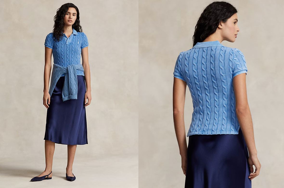 Polo Ralph Lauren Cable-Knit Polo Shirt