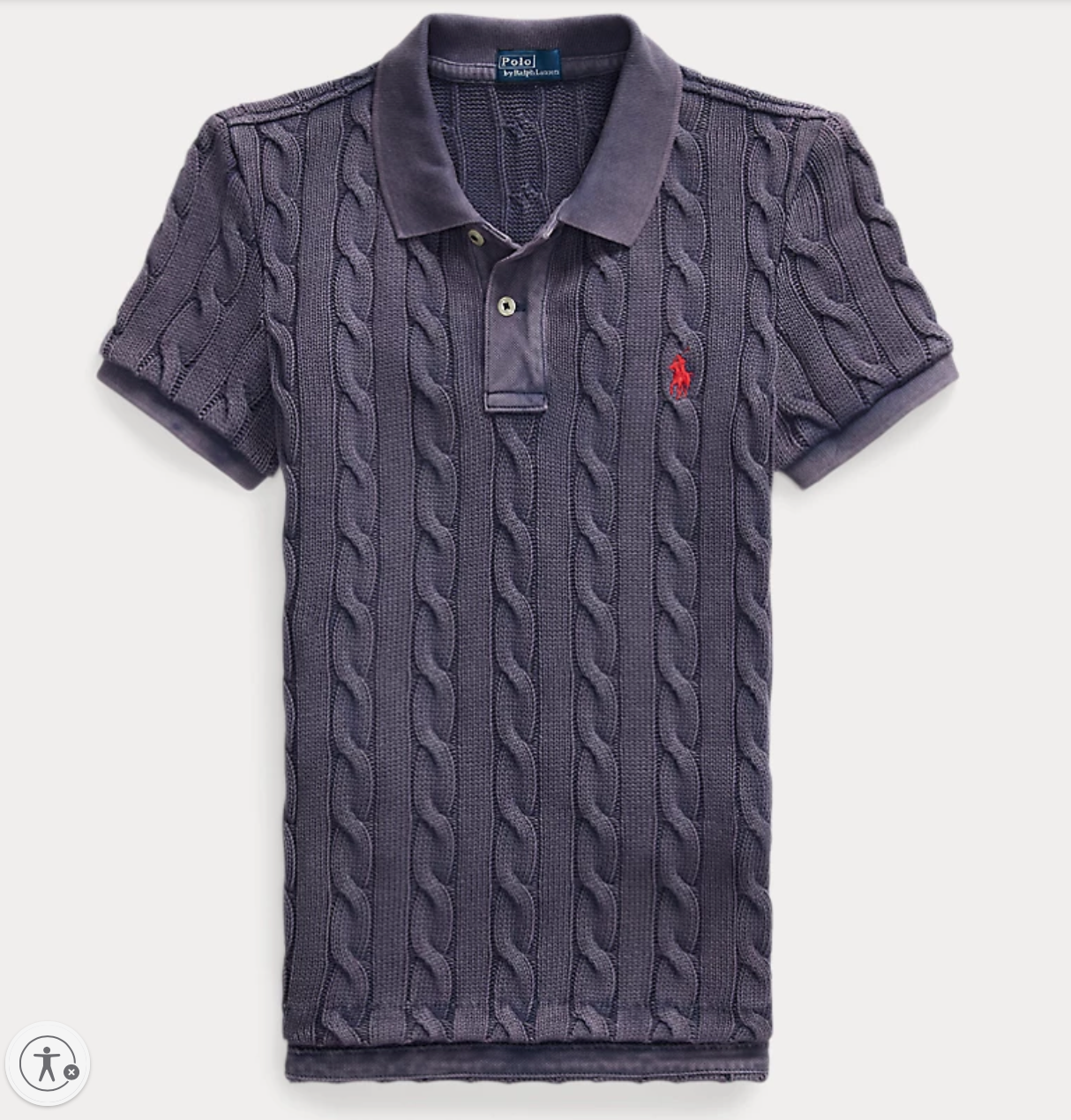Polo Ralph Lauren Cable-Knit Polo Shirt