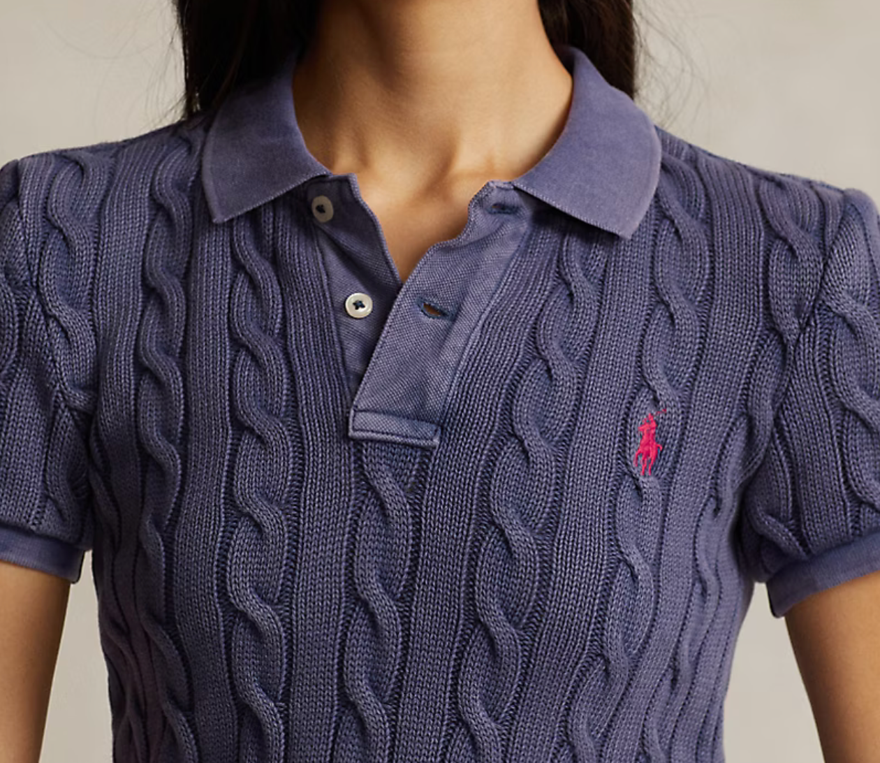 Polo Ralph Lauren Cable-Knit Polo Shirt
