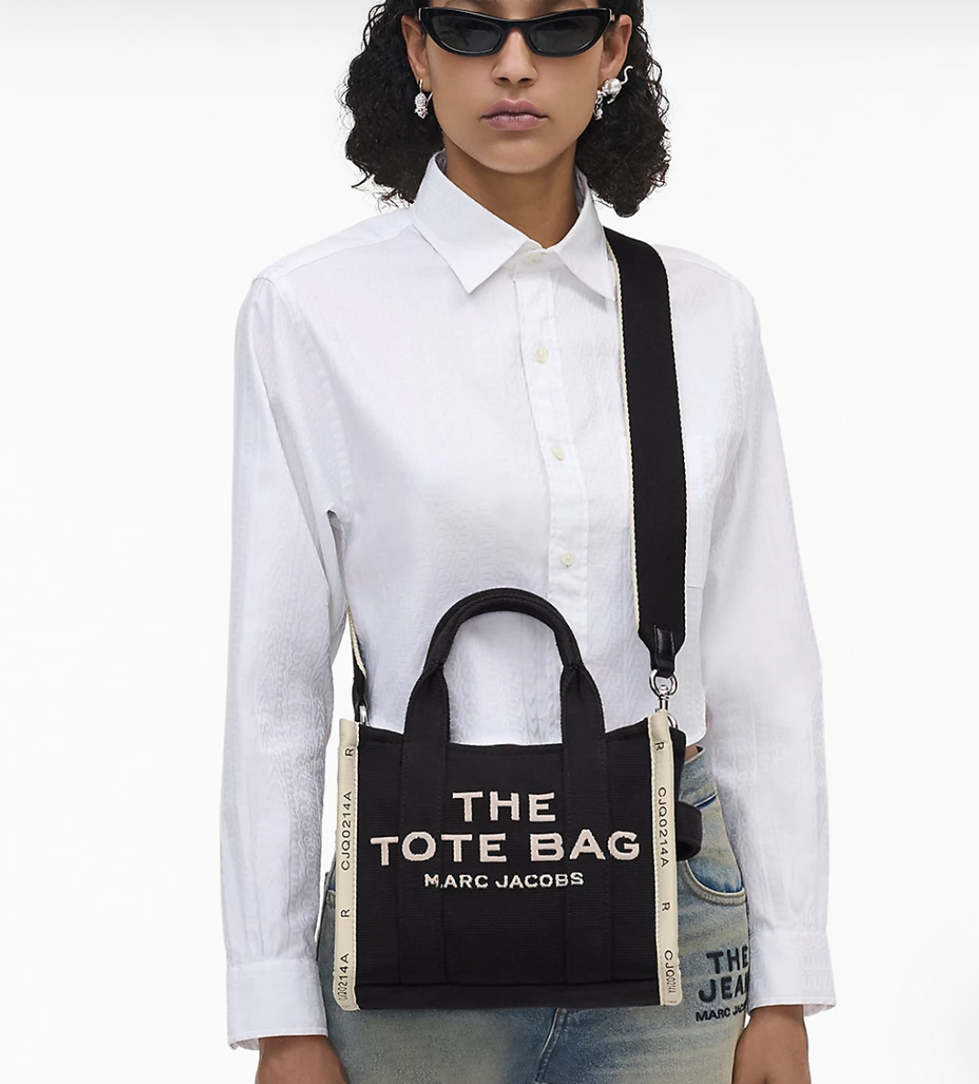 Marc Jacobs The Jacquard Small Tote Bag in Black