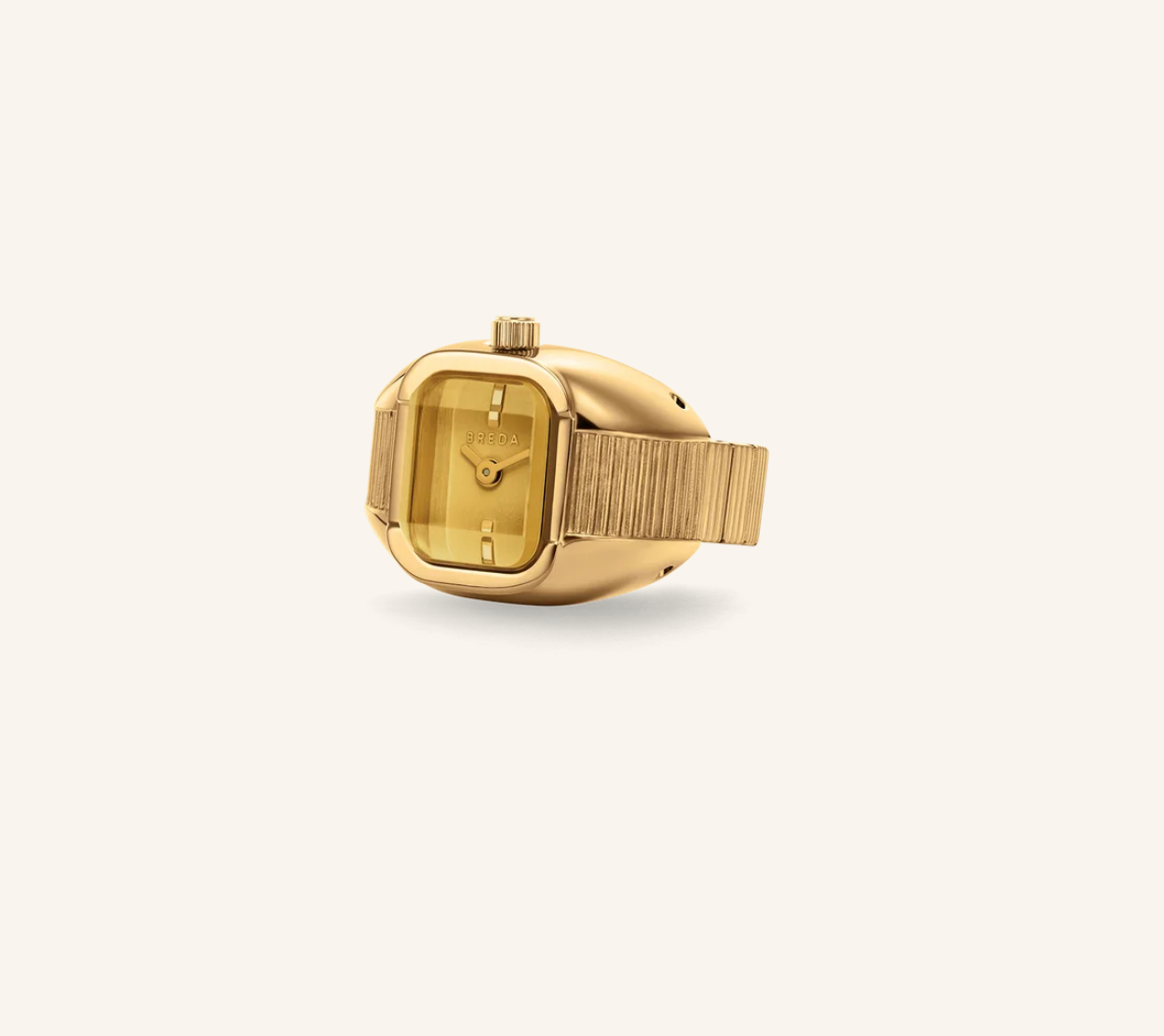 Breda Nocturne Deep Gold/Amber Time Ring Kadın Yüzük Saat