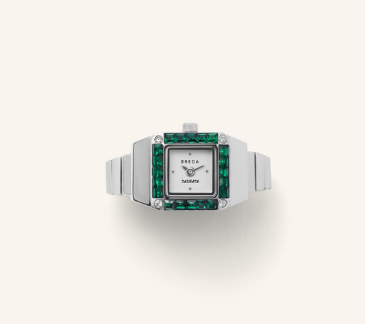 Breda BREDA × DALMATA Silver Time Ring Kadın Yüzük Saat