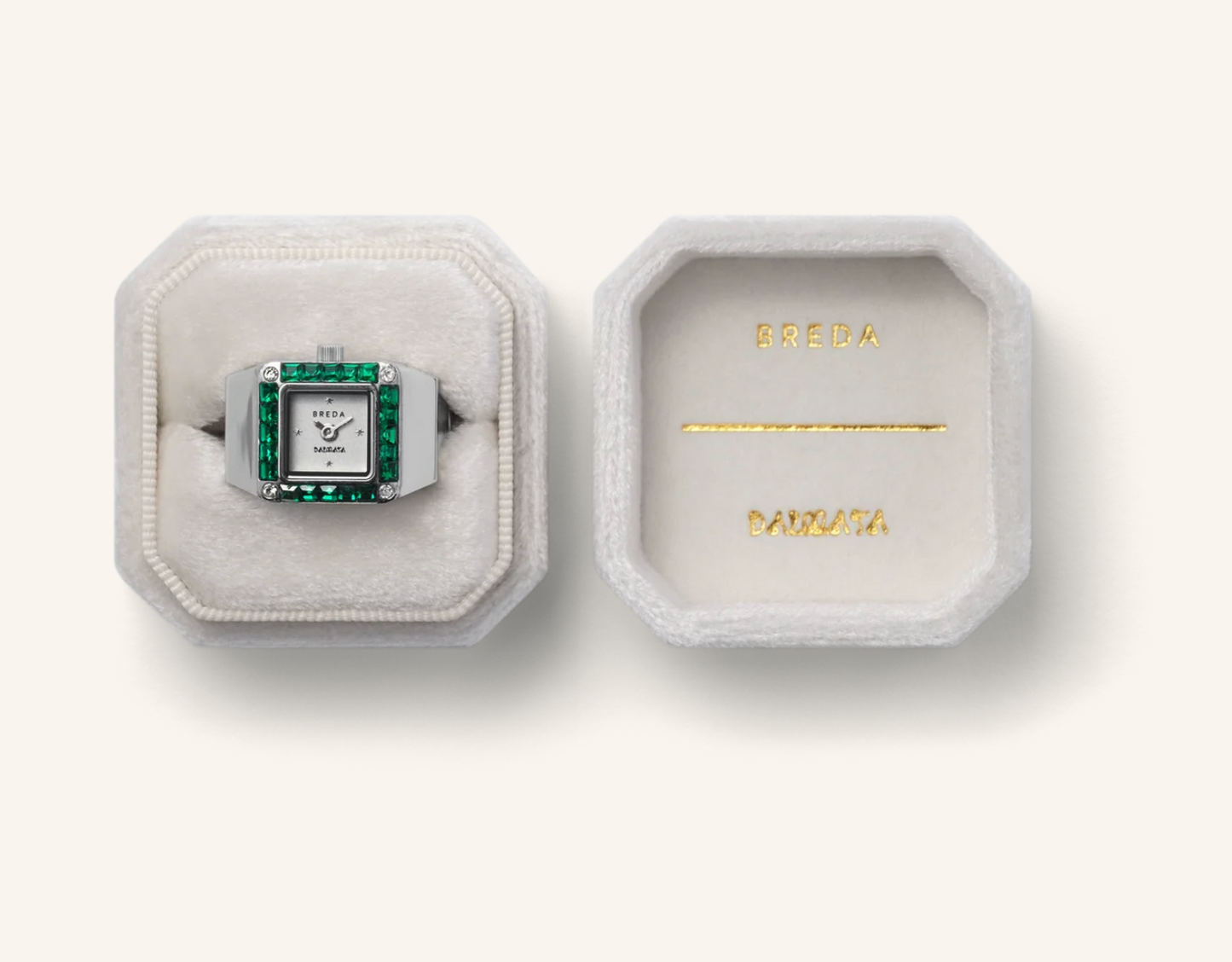 Breda BREDA × DALMATA Silver Time Ring Kadın Yüzük Saat