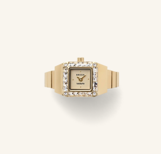 Breda BREDA × DALMATA Gold Time Ring Kadın Yüzük Saat