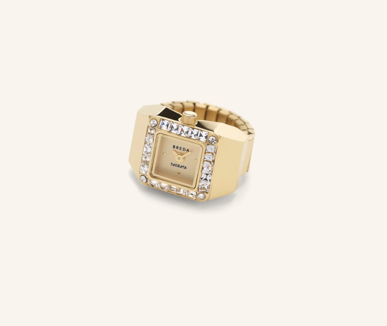 Breda BREDA × DALMATA Gold Time Ring Kadın Yüzük Saat