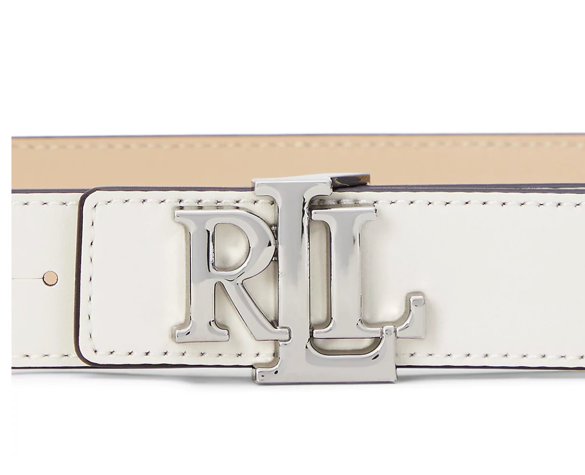 Ralph Lauren Reversible Leather Belt Sand Dune