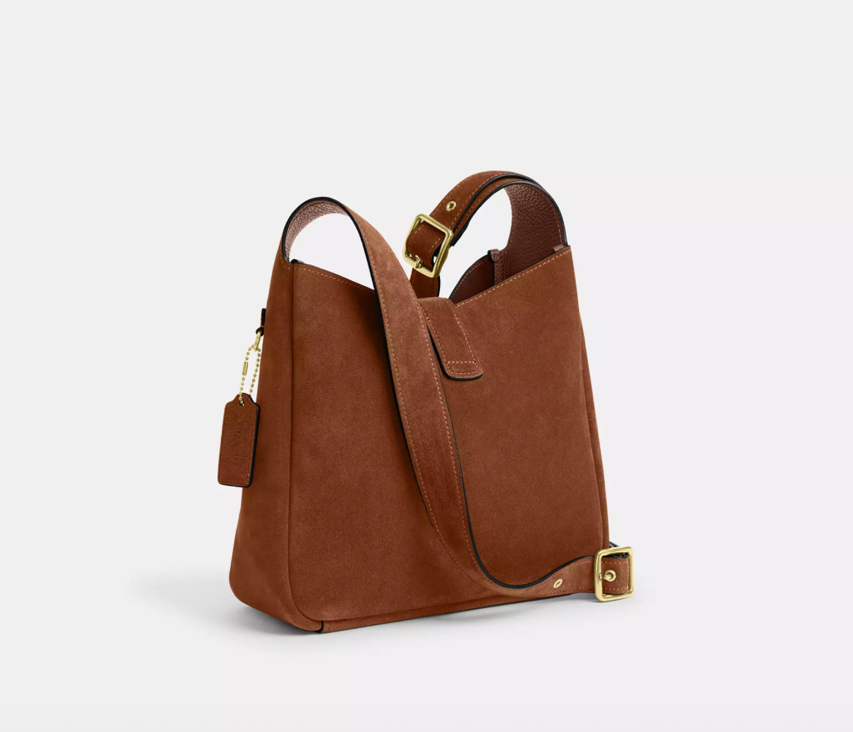 Coach Hadley Convertible Crossbody Bag In Suede Kadın Deri Çanta