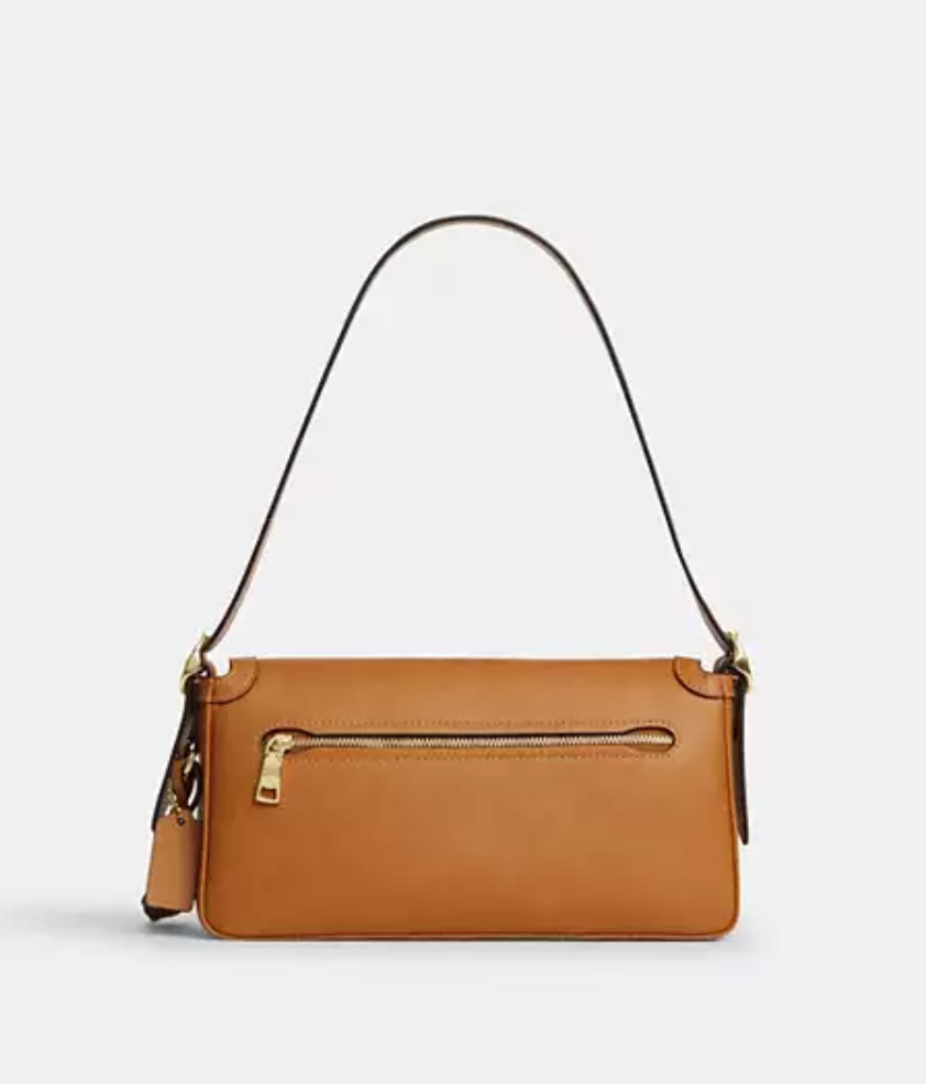 Coach Etta Small Flap Shoulder Bag - Gold/Brown