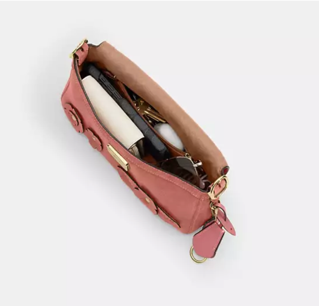 Etta Small Flap Shoulder Bag With Floral Appliqué