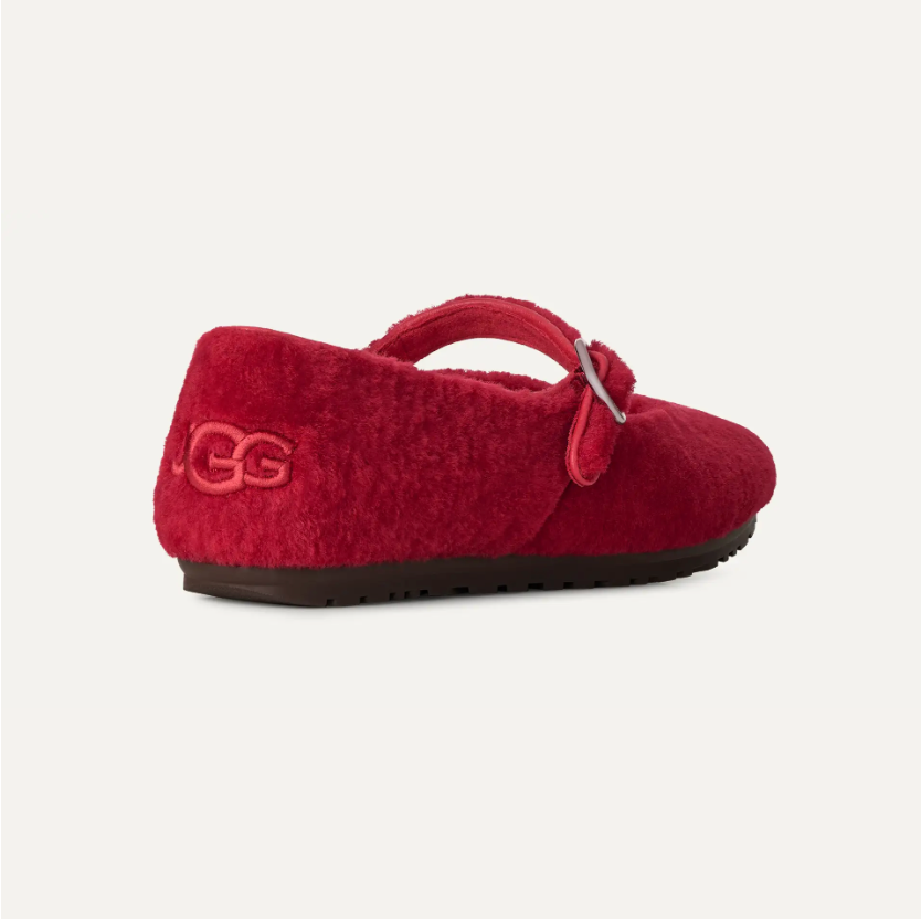 Ugg Women's Quill Ballet Flat in Red Ribbon