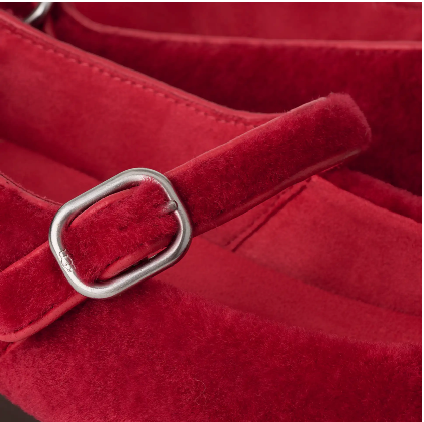 Ugg Women's Quill Ballet Flat in Red Ribbon