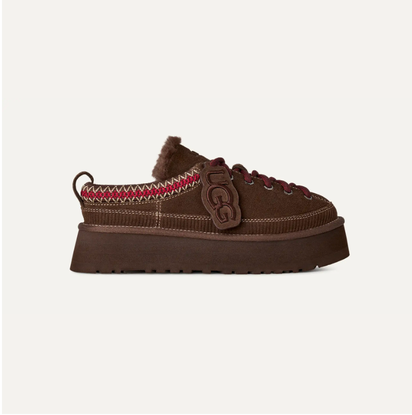 Ugg Heritage Lace-Up Slipper in Burnt Cedar