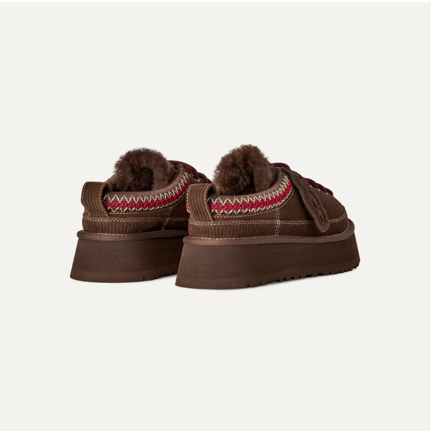 Ugg Heritage Lace-Up Slipper in Burnt Cedar