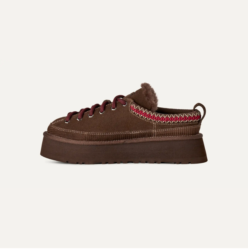 Ugg Heritage Lace-Up Slipper in Burnt Cedar