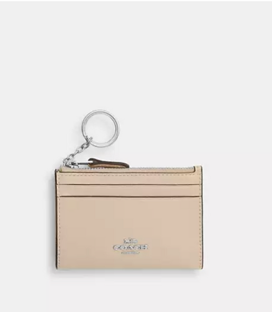 Coach Mini Skinny Id Case - Silver/Ivory