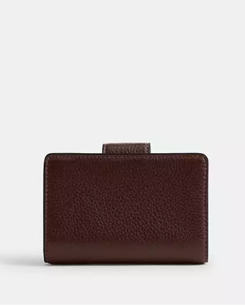 Coach Medium Corner Zip Wallet - Gold/Maple