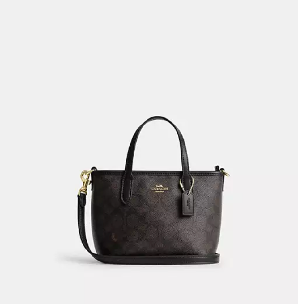 Coach City Mini Tote in Signature Canvas