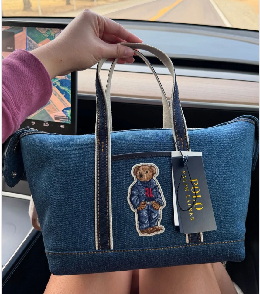 Polo Bear Mini Shopper Tote Bag