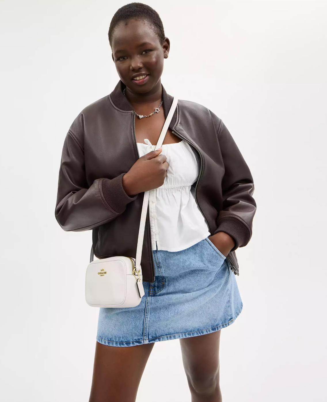 Coach Mini Jamie Camera Bag Kadın Deri Çanta