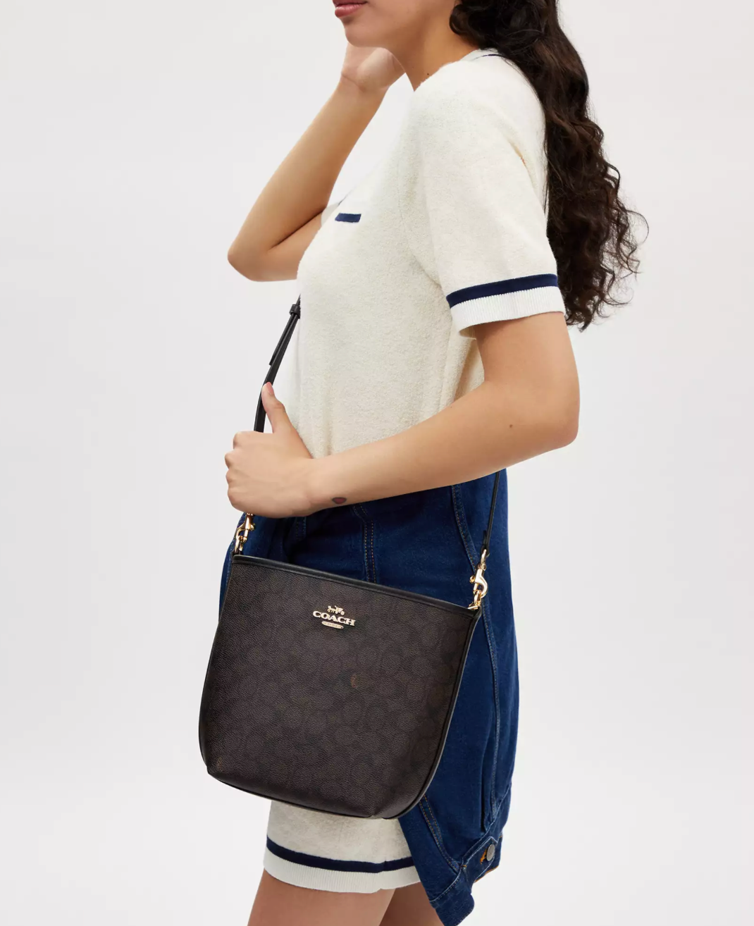Coach City Bucket Bag Signature Canvas Kadın Çanta