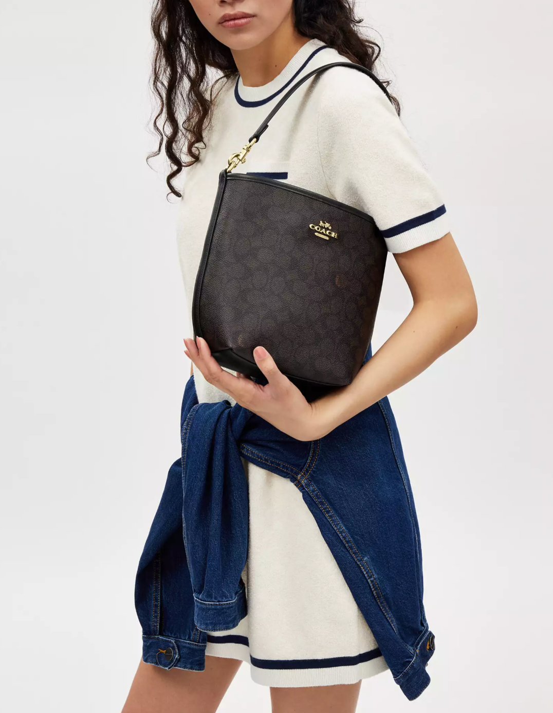 Coach City Bucket Bag Signature Canvas Kadın Çanta