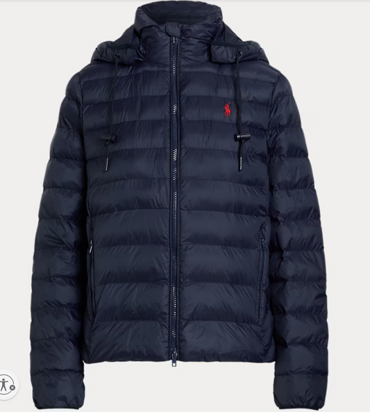 Polo Ralph Lauren Water-Resistant Packable Hooded Jacket Navy