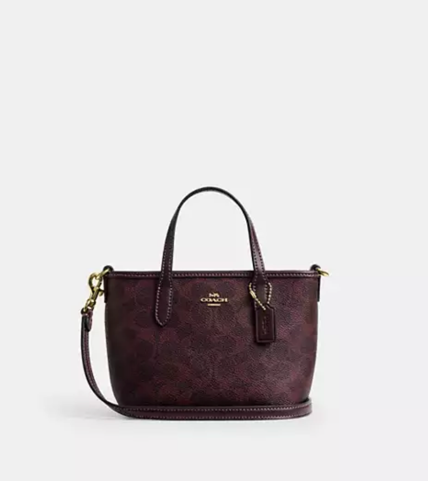 Coach City Mini Tote in Signature Canvas