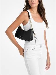 Michael Kors Nolita Medium Pebbled Leather Chain Pochette