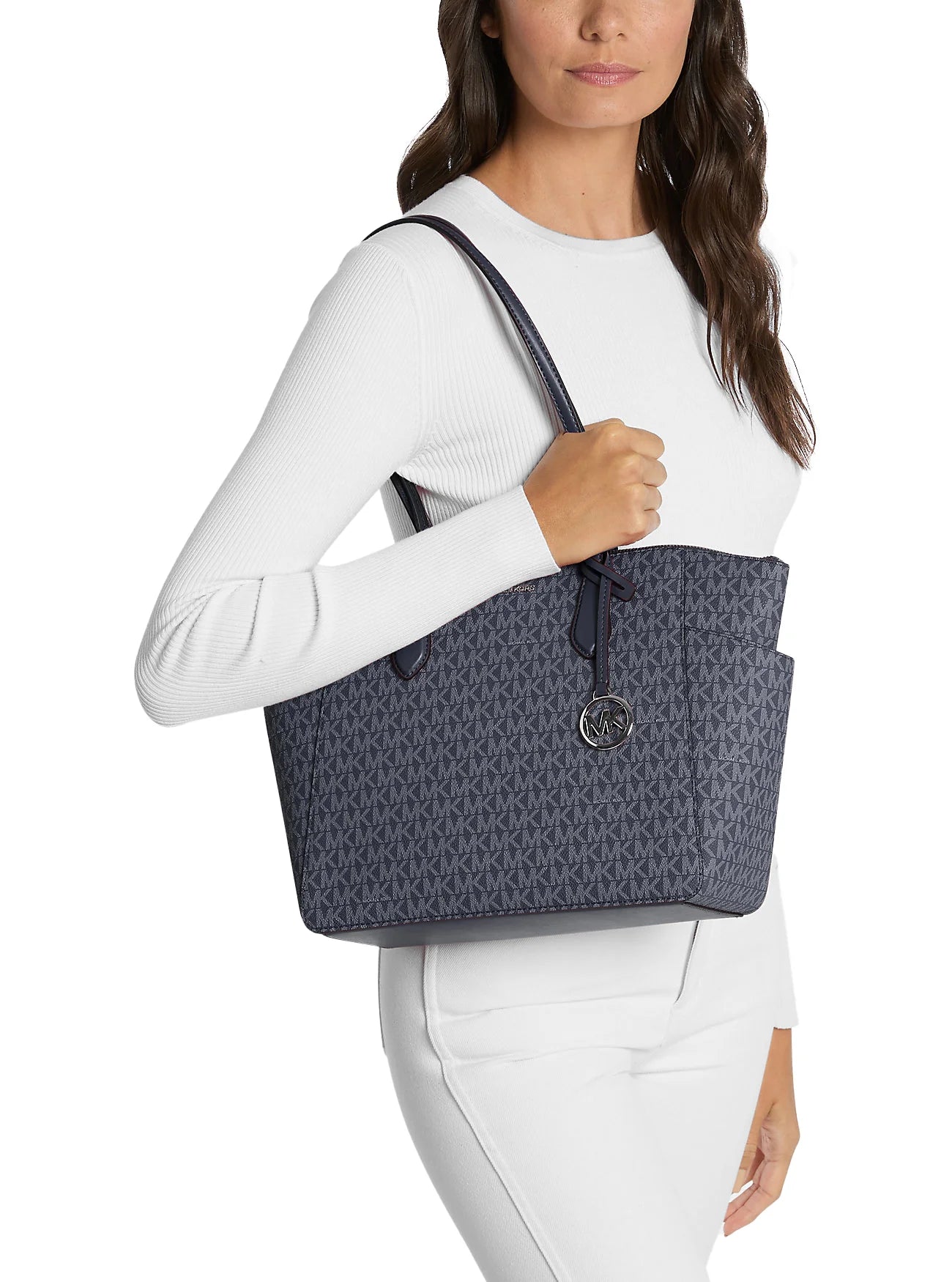 Michael Kors Women's Marilyn Medium Signature Logo Tote Bag