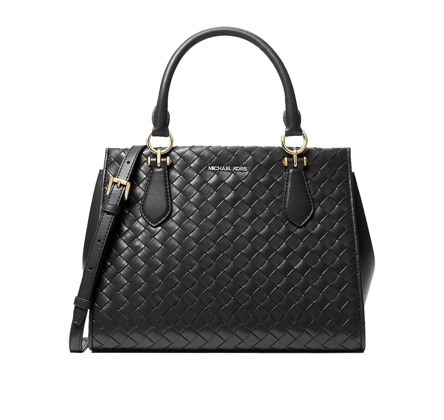Michael Kors Women's Marilyn Medium Woven Satchel Bag
