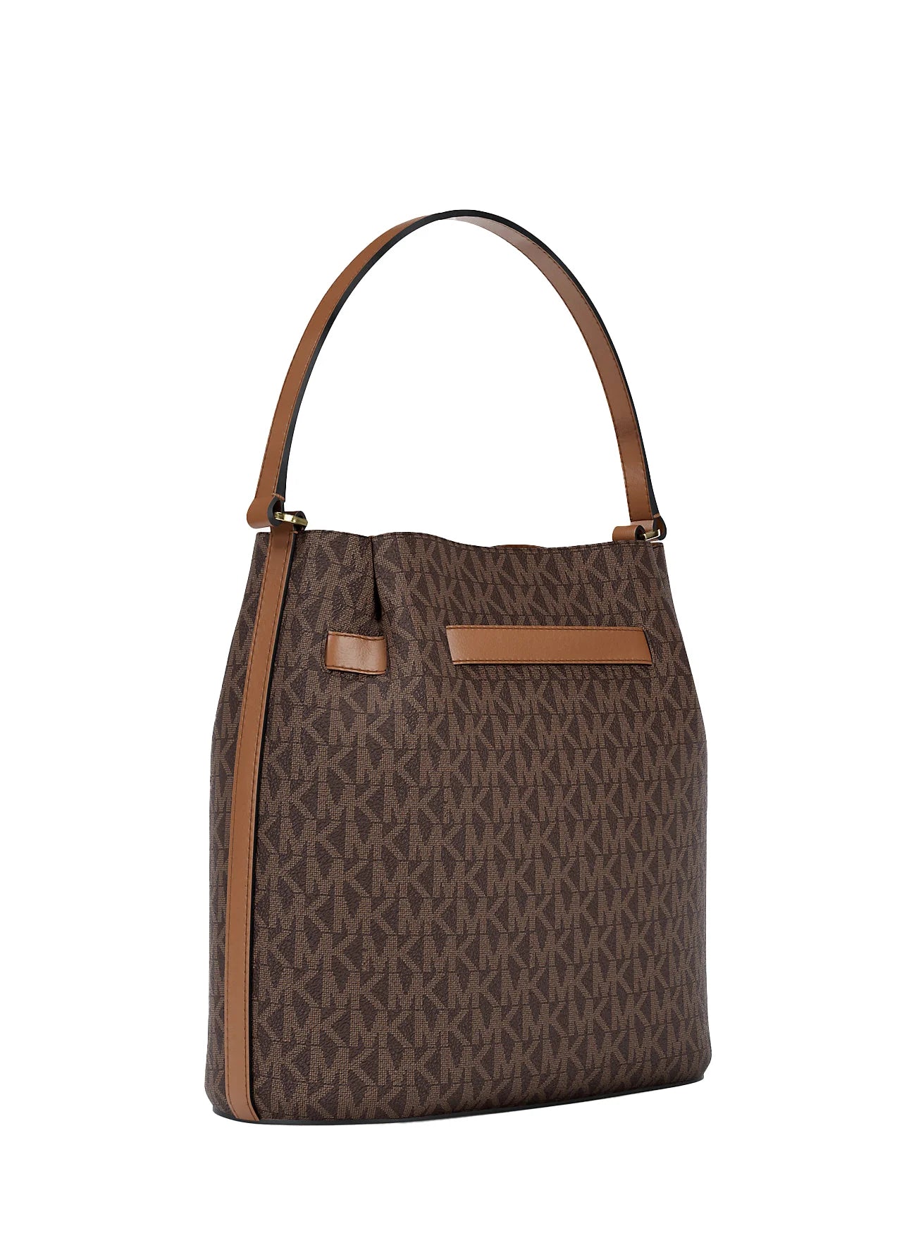 Michael Kors Women's Carson Medium Signature Logo Convertible Bucket Crossbody Bag