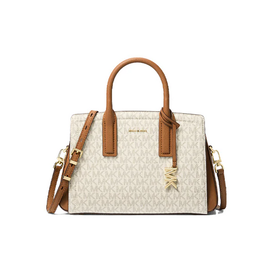 Michael Kors Women's Laila Small Signature Logo Satchel Bag