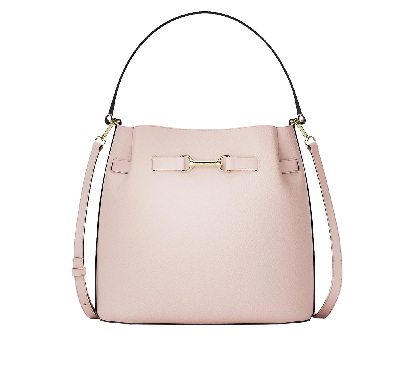 Michael Kors Women's Carson Medium Pebbled Leather Convertible Bucket Crossbody Bag