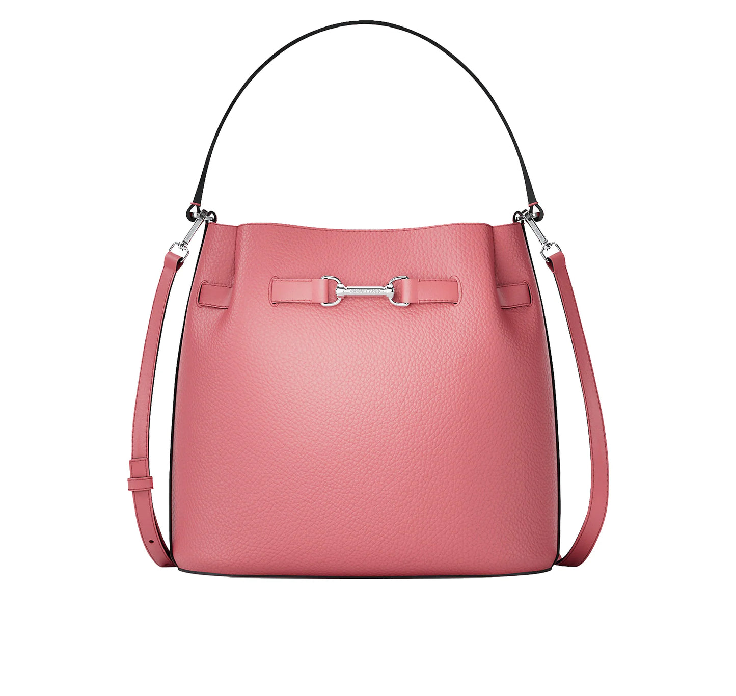 Michael Kors Women's Carson Medium Pebbled Leather Convertible Bucket Crossbody Bag