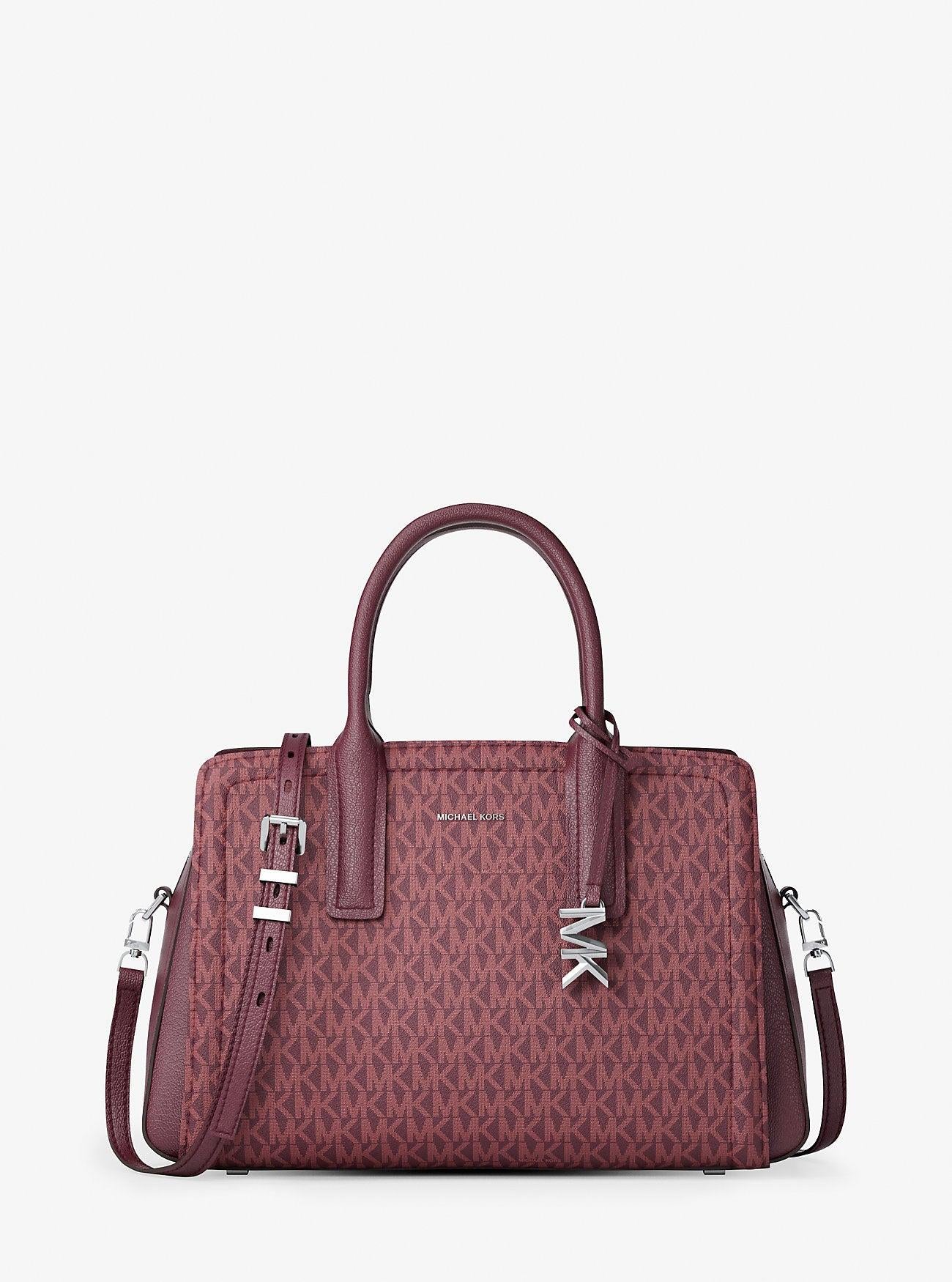 Michael Kors Laila Medium Signature Logo Satchel