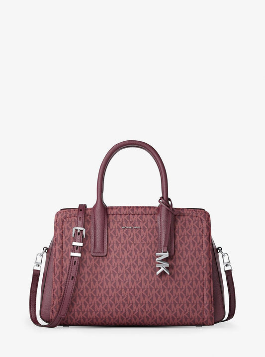 Michael Kors Laila Medium Signature Logo Satchel