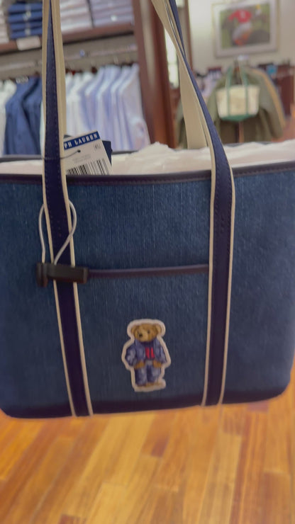 Polo Bear Small Shopper Tote Bag